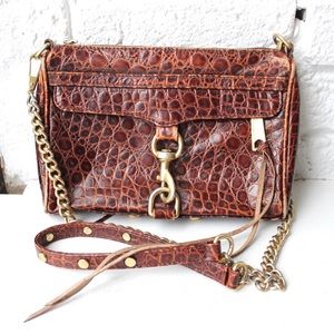 Rebecca Minkoff Brown Textured Crossbody